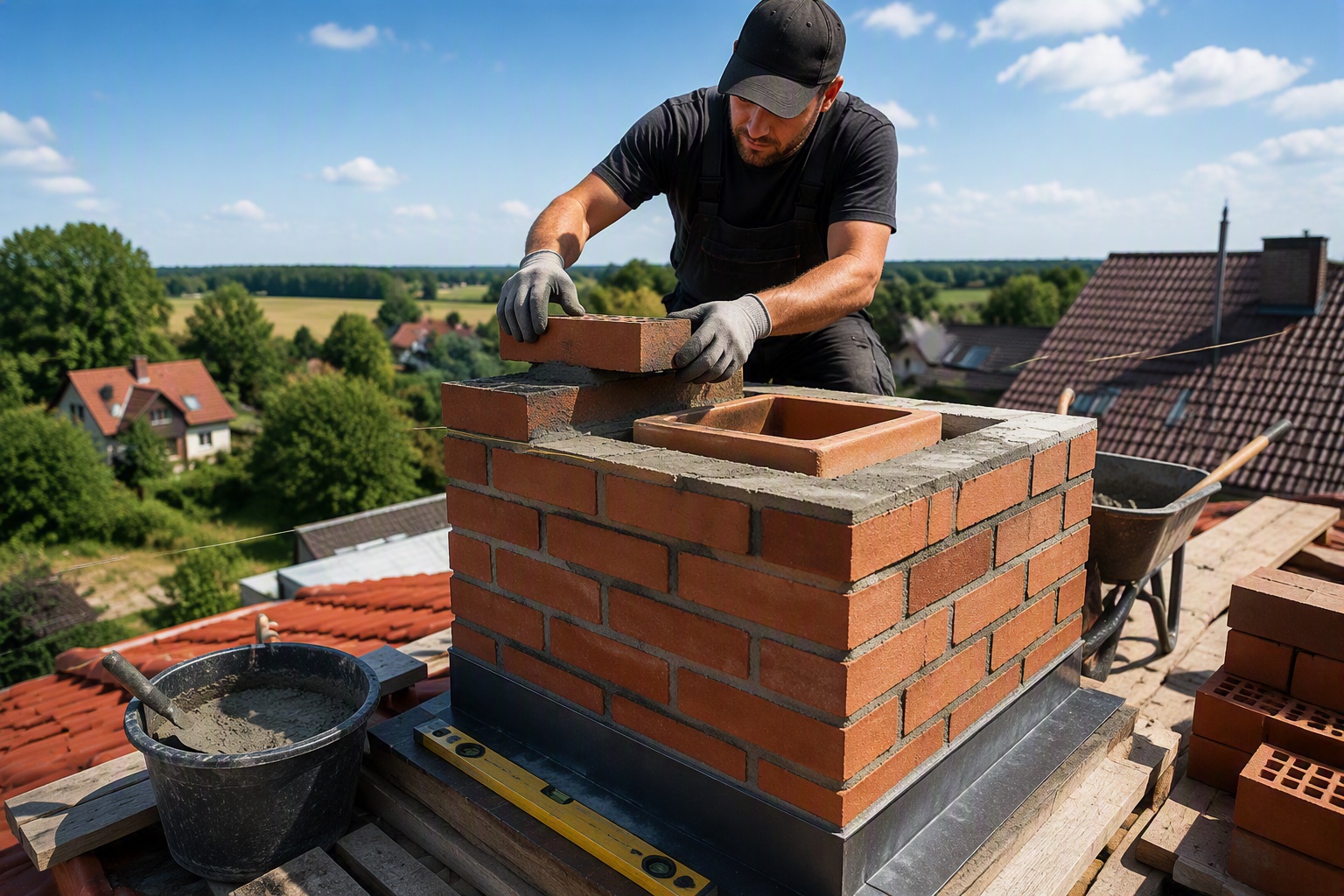 Stavba komínů – kompletní realizace od základů