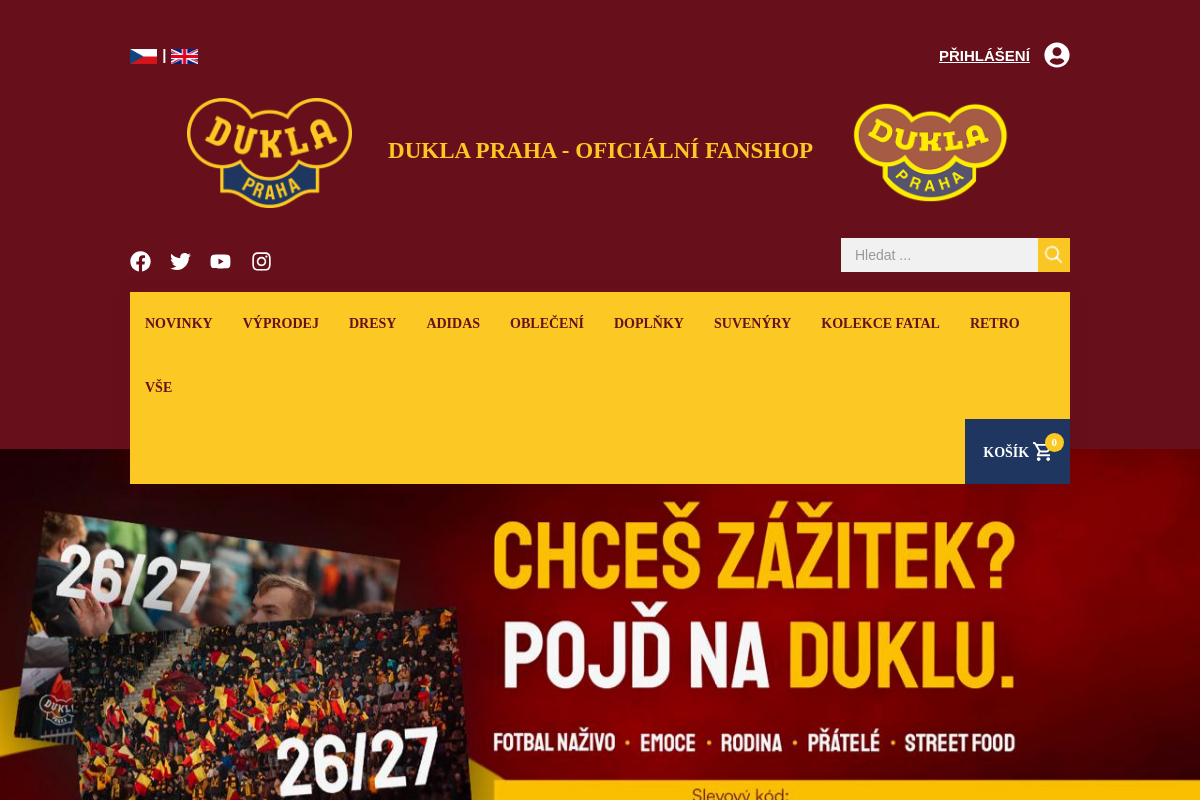 Dukla Praha - oficiální fanshop