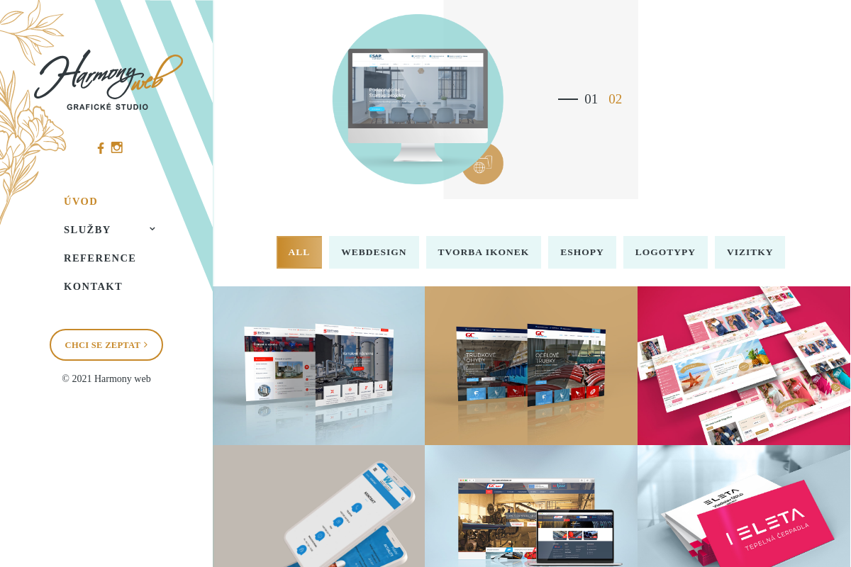 Grafické studio Harmony web