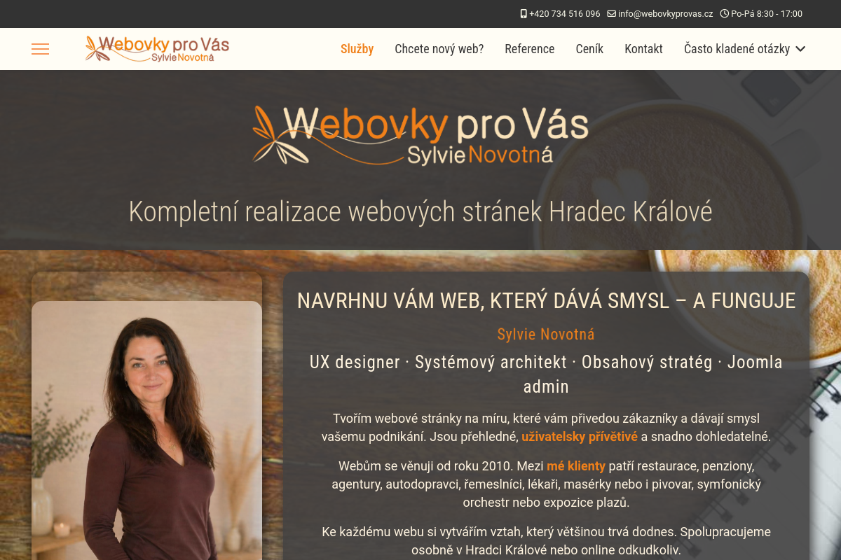 Webovky pro Vás - Sylvie Novotná
