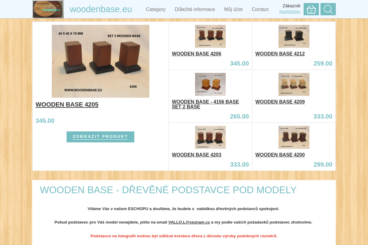 WOODEN BASE SET