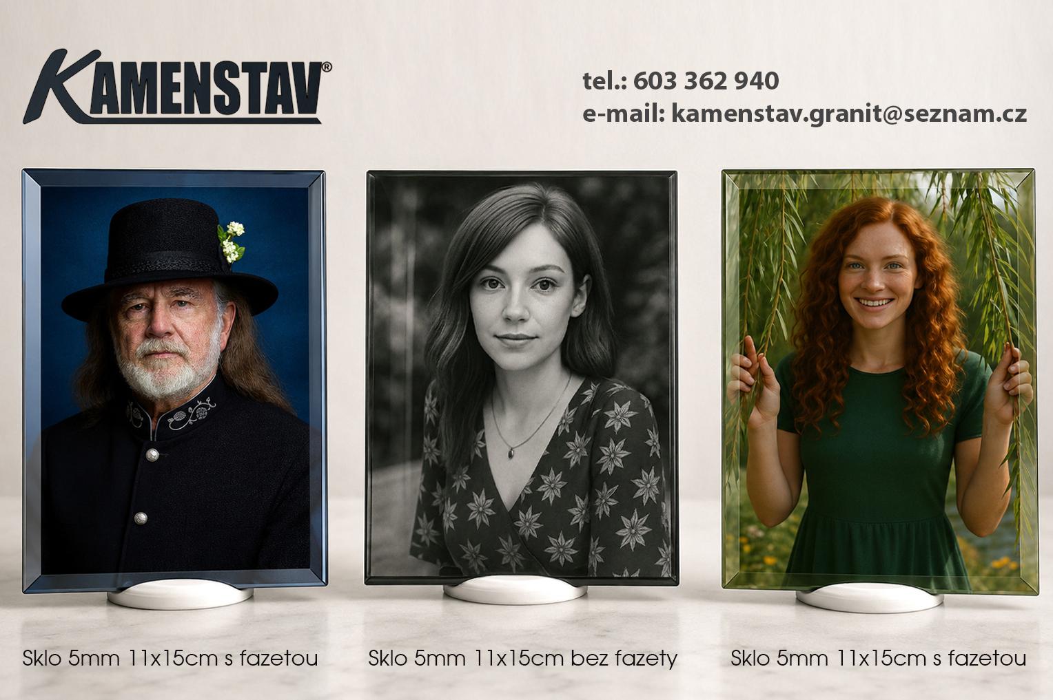 FOTOGRAFIE NA SKLO - VZPOMÍNKA NAVŽDY