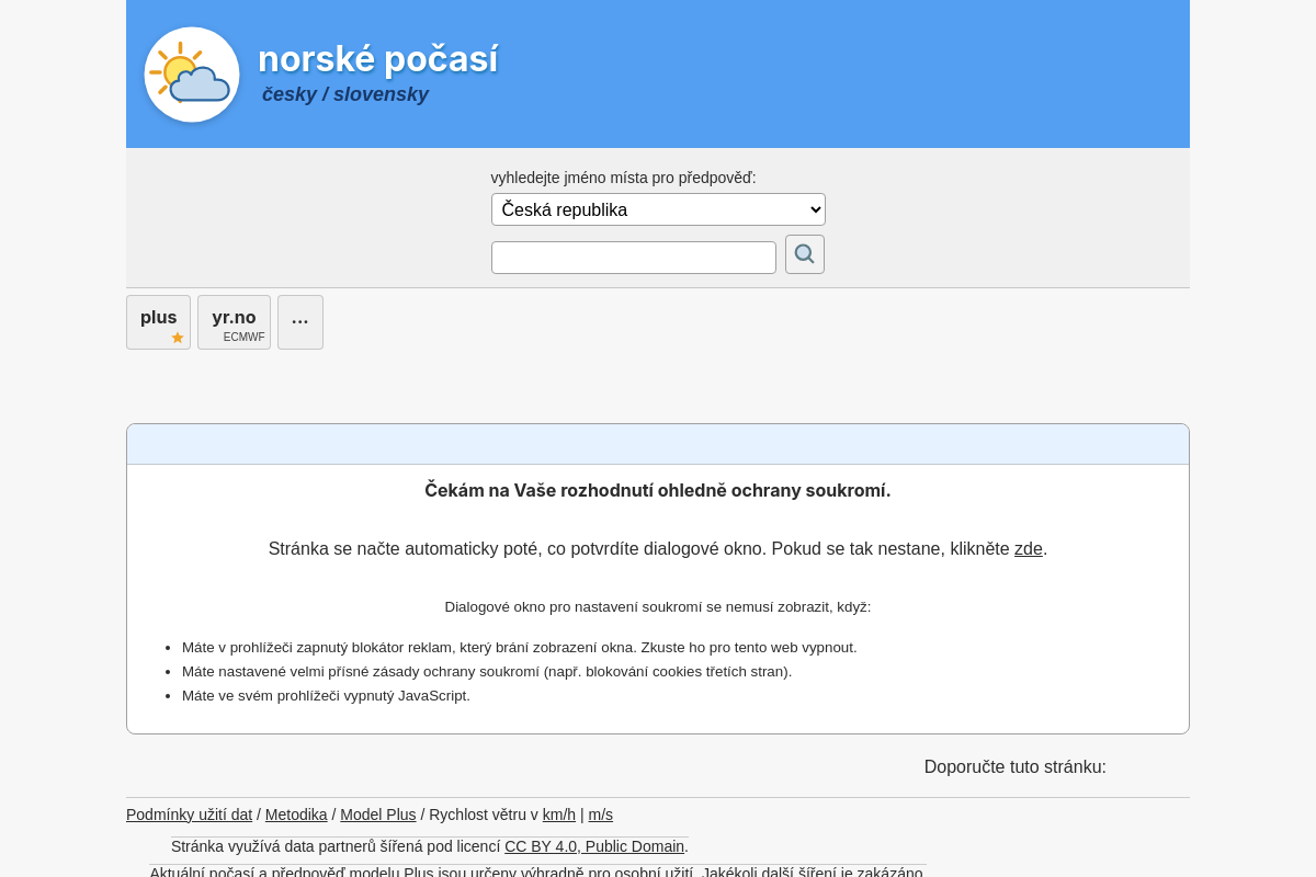 Norské počasí