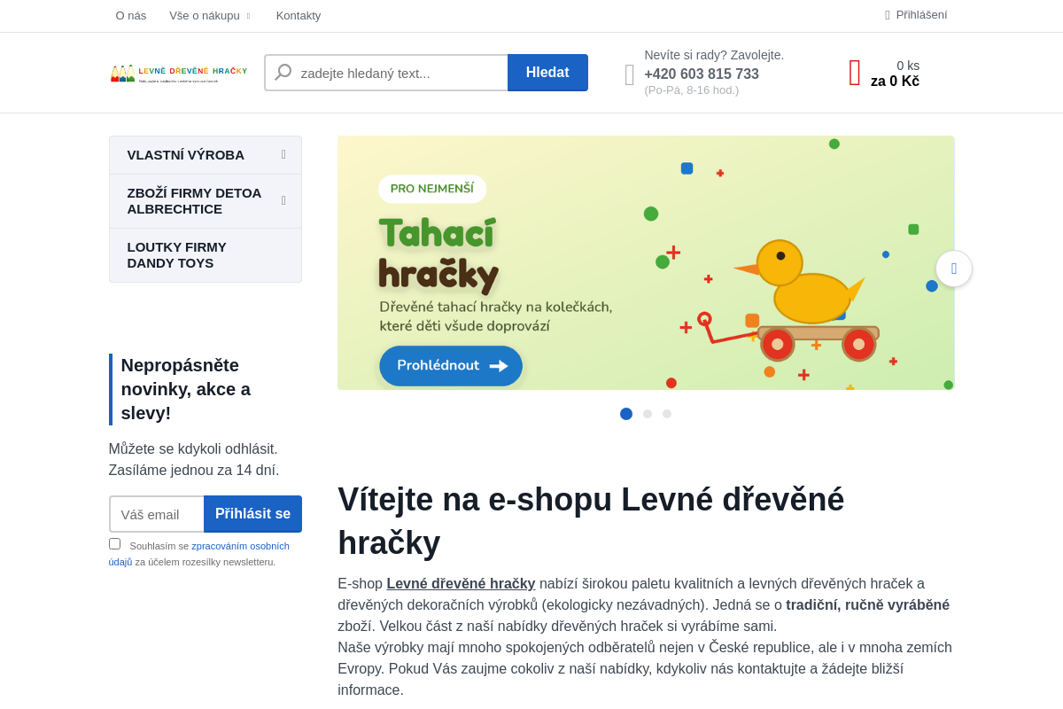 Levnedrevenehracky.cz