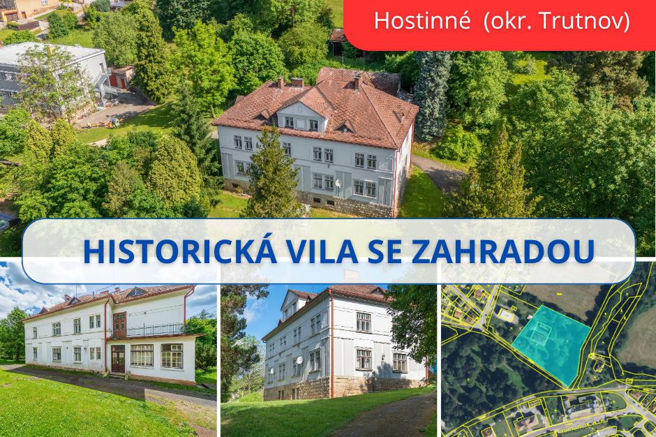 NA PRODEJ - Historická vila v Hostinném