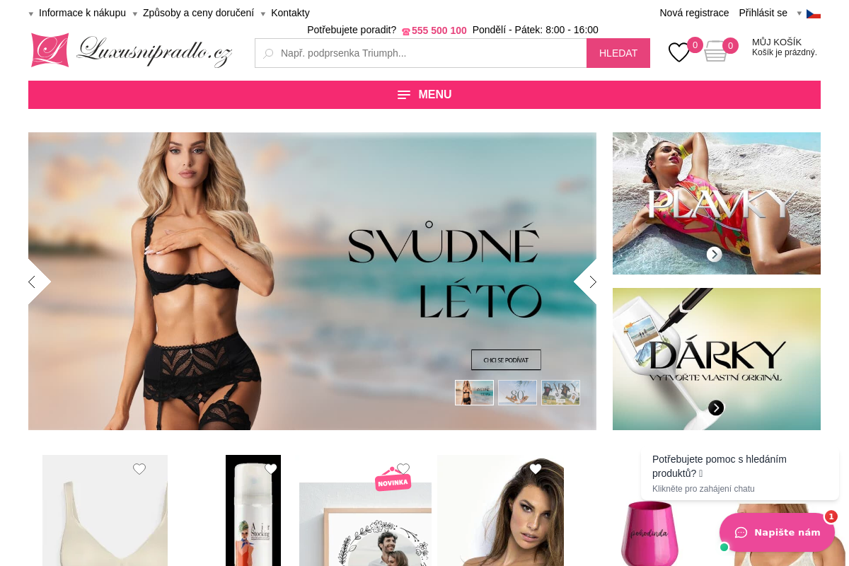 Luxusnipradlo.cz - luxusní spodní prádlo a plavky