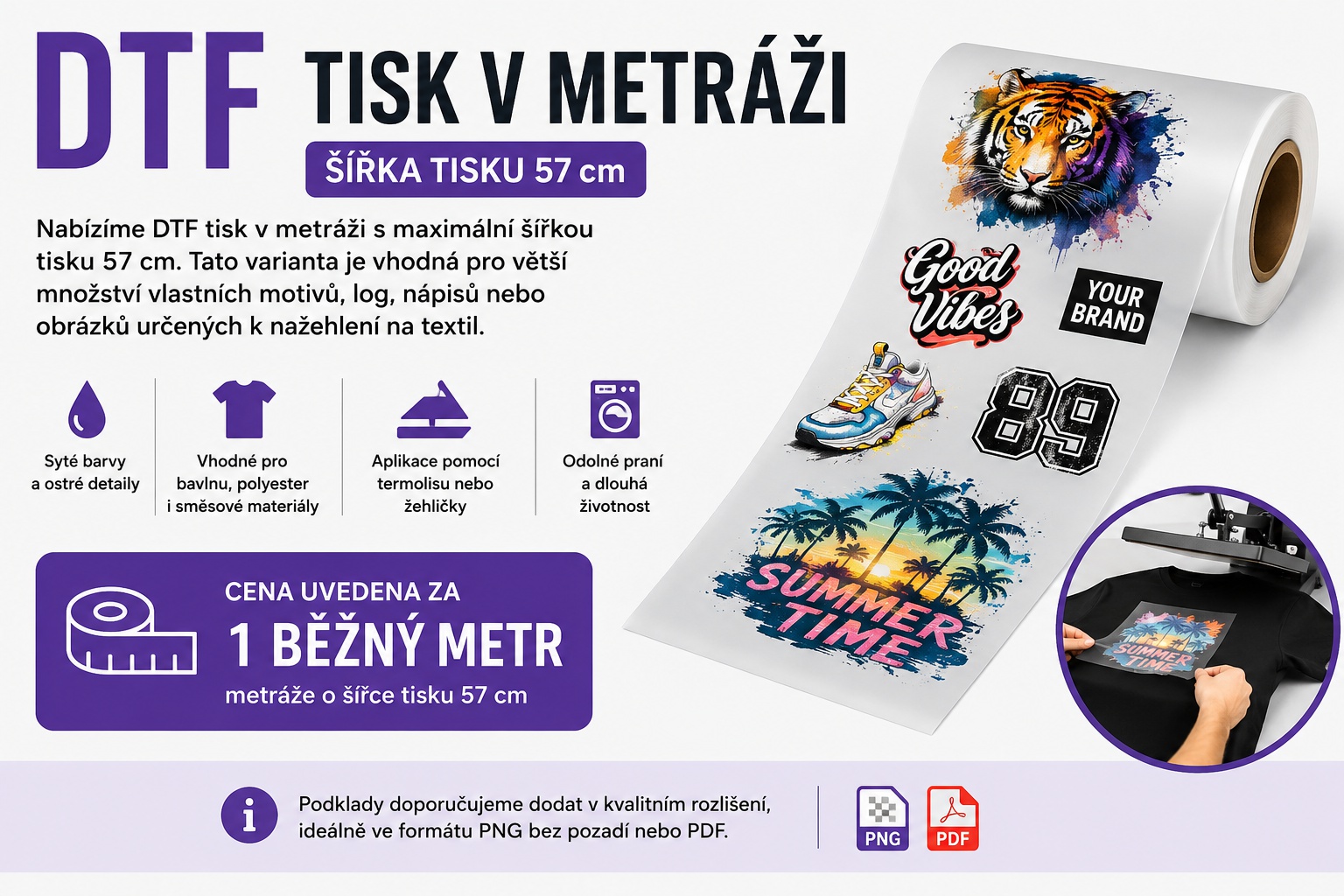 DTF metráž