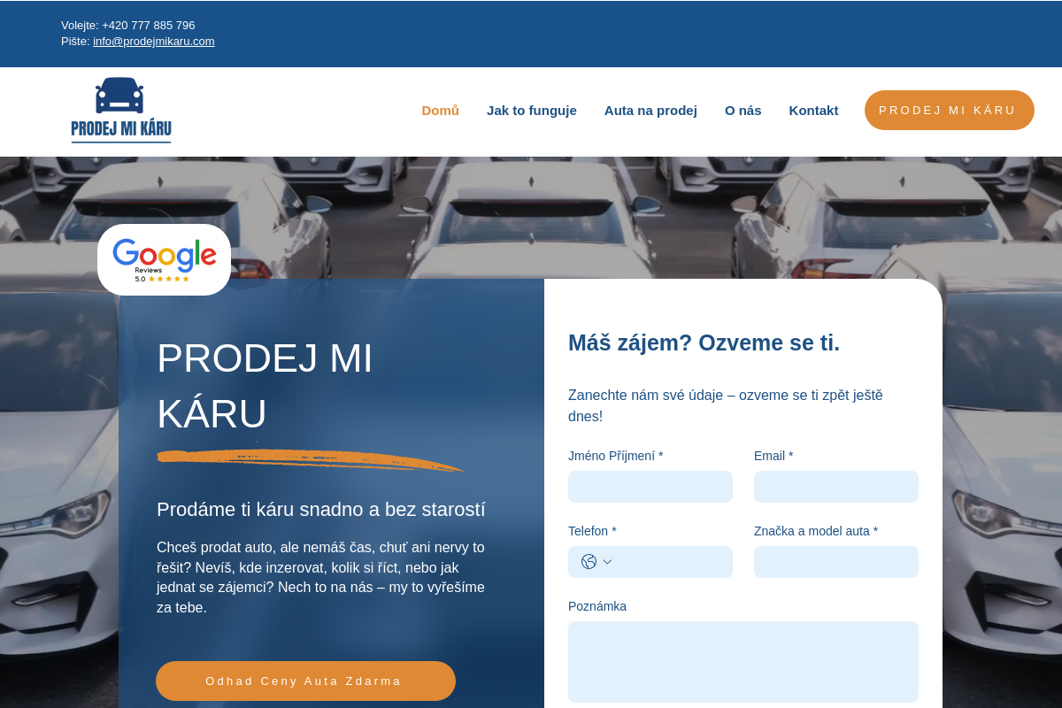 Prodej Mi Káru