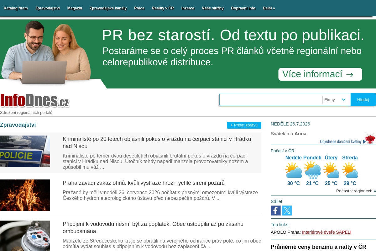InfoDnes.cz - Sdružení regionálních portálů
