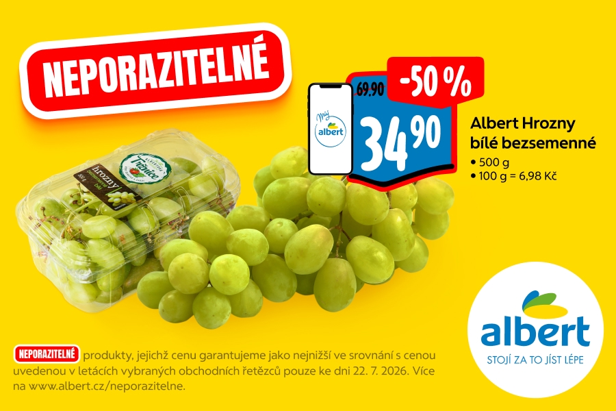 Albert Hrozny bílé bezsemenné