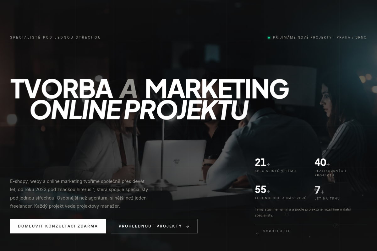 hireus - online marketing, tvorba www, e-shopů