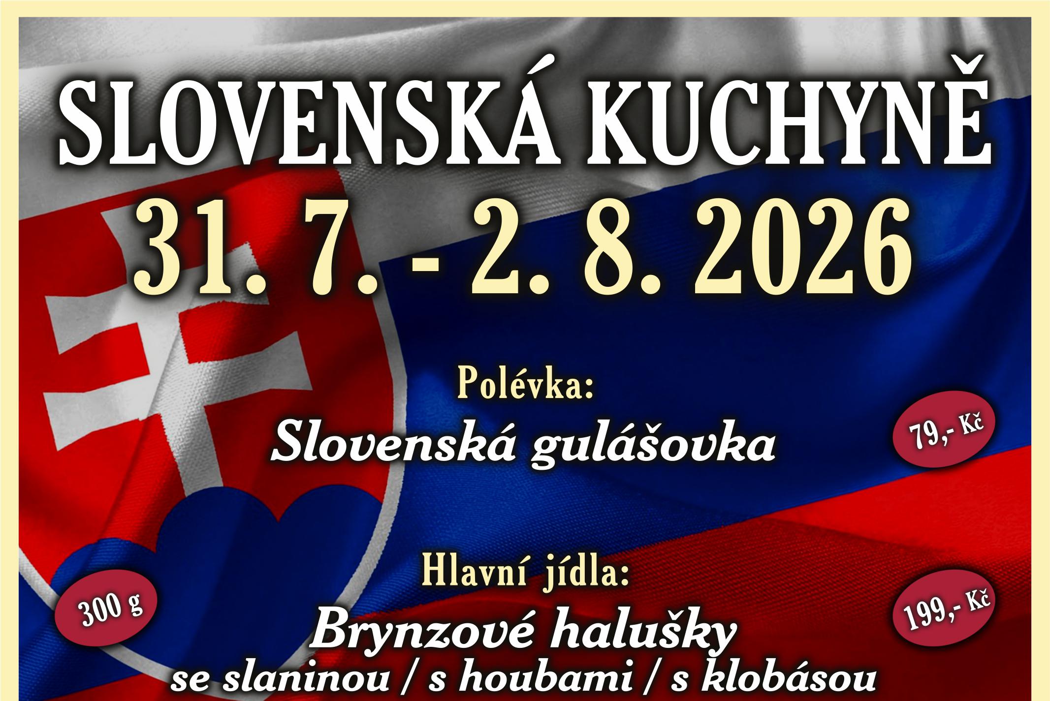 VÍKEND SLOVENSKÉ KUCHYNĚ