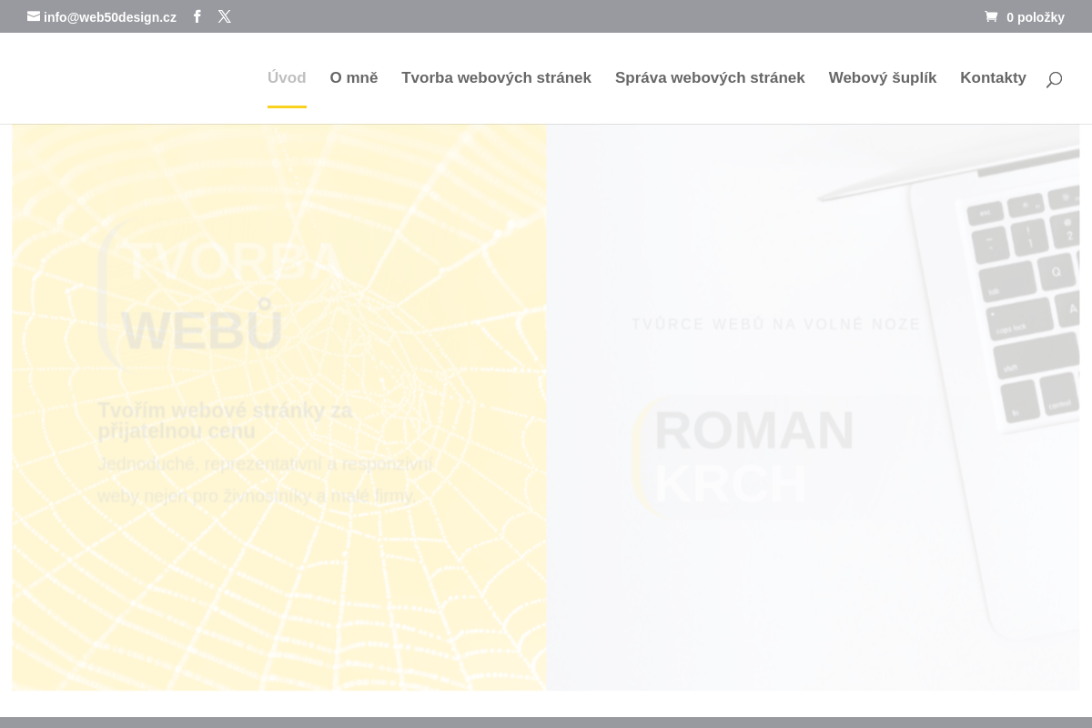 Roman Krch Tvorba webů