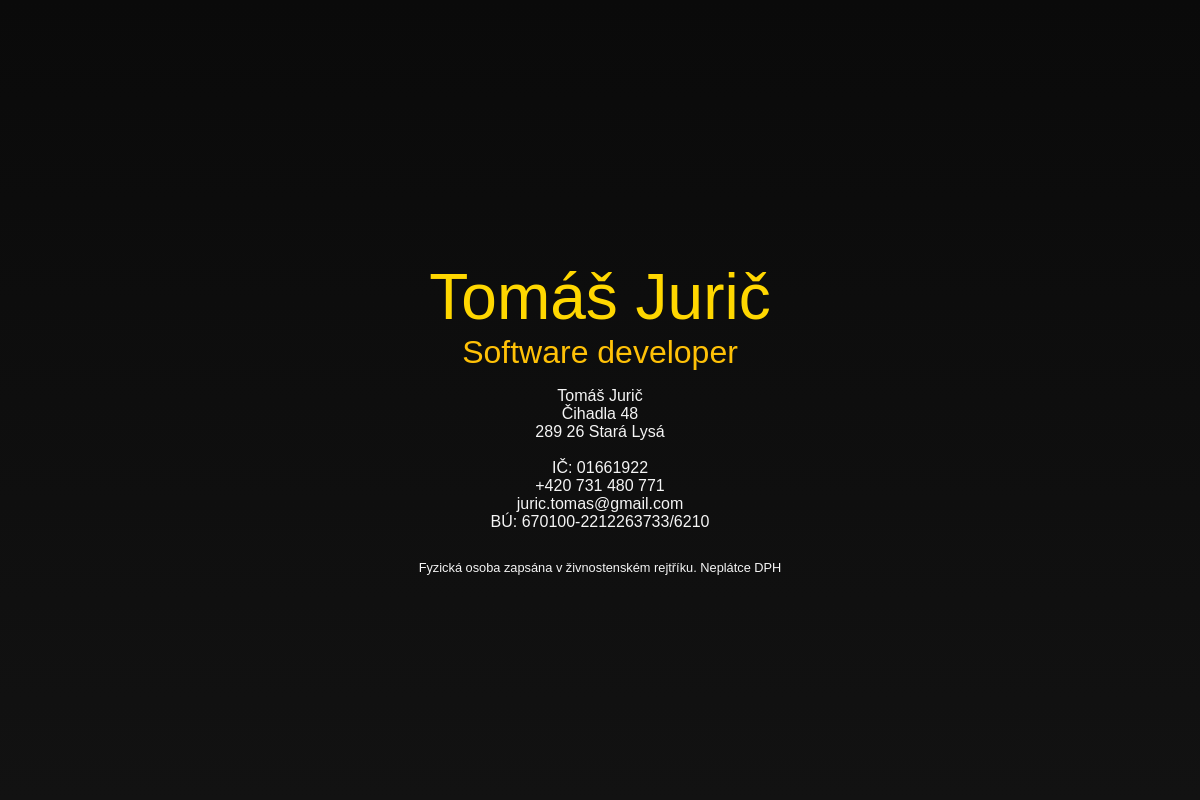 Tomáš Jurič foto 1