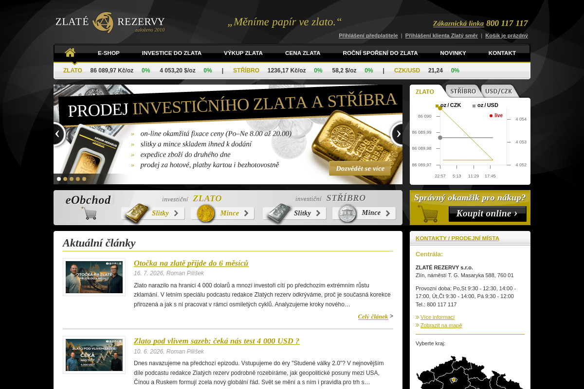 ZLATÉ REZERVY, s.r.o.