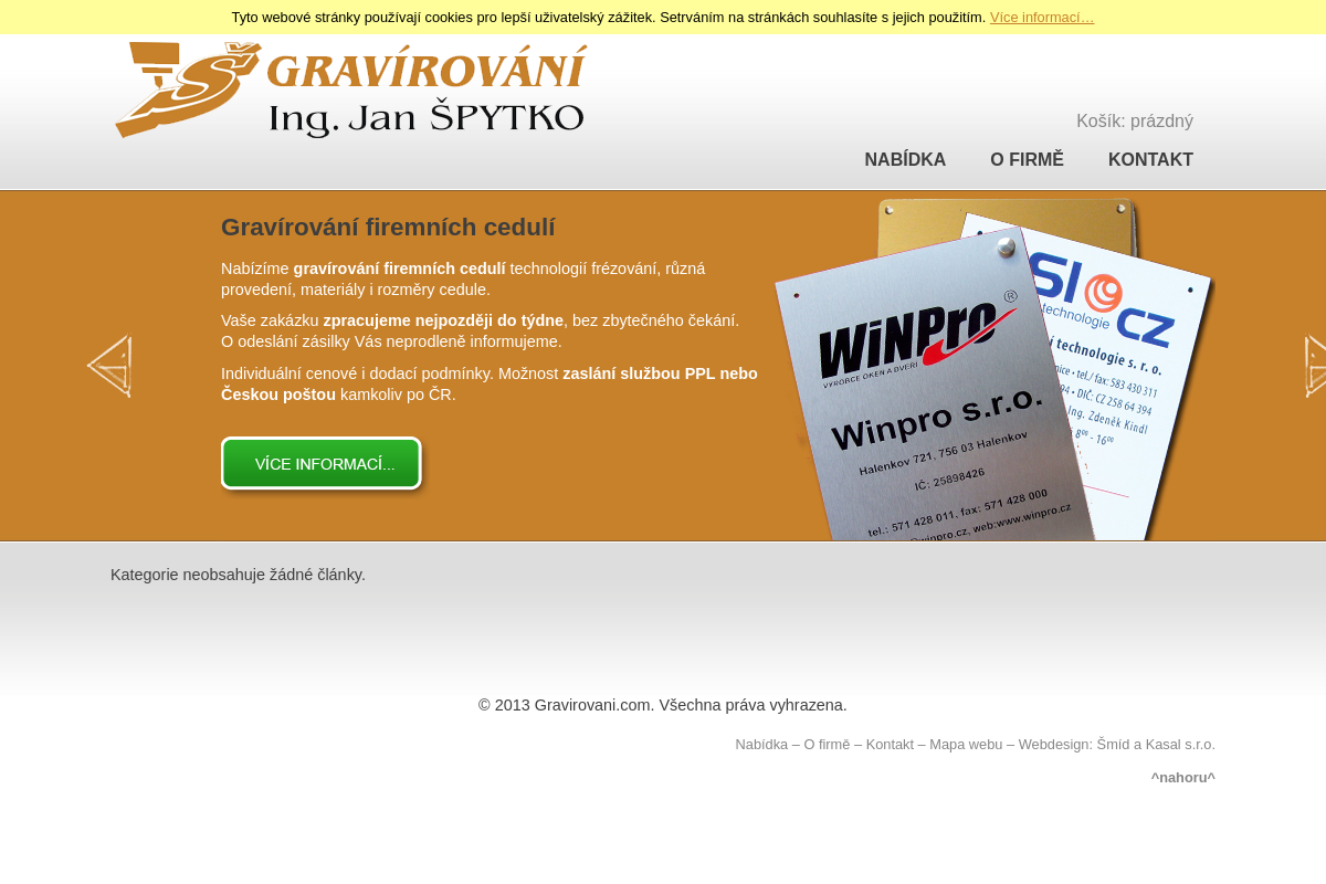 Gravírování Špytko