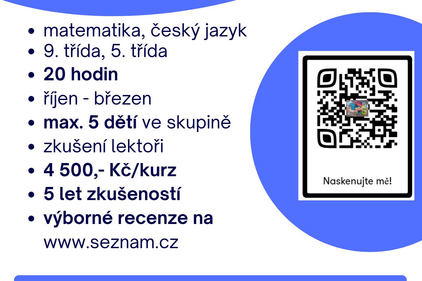 Přípravné kurzy na přijímací zkoušky - kvalitně