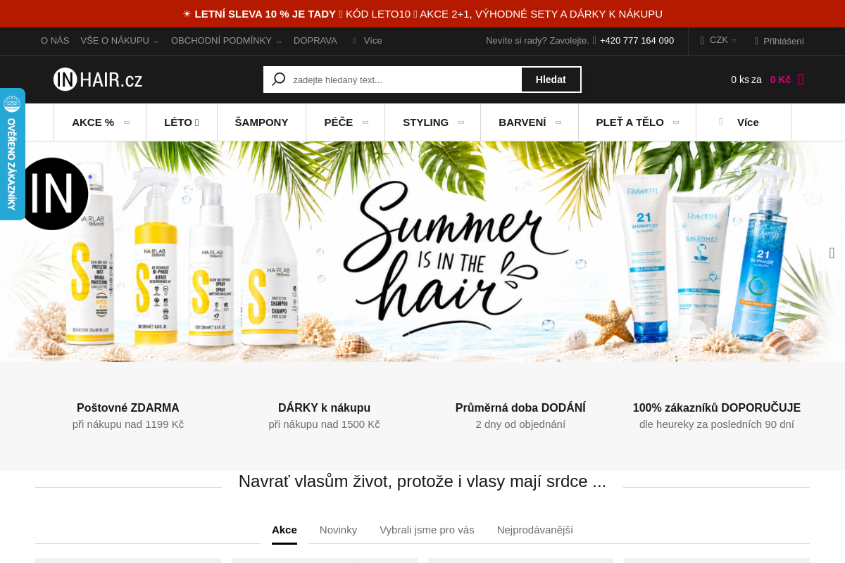 Inhair.cz - Profesionální vlasová kosmetika