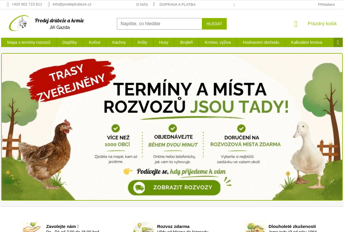Prodej drůbeže a krmiv Jiří Gazda