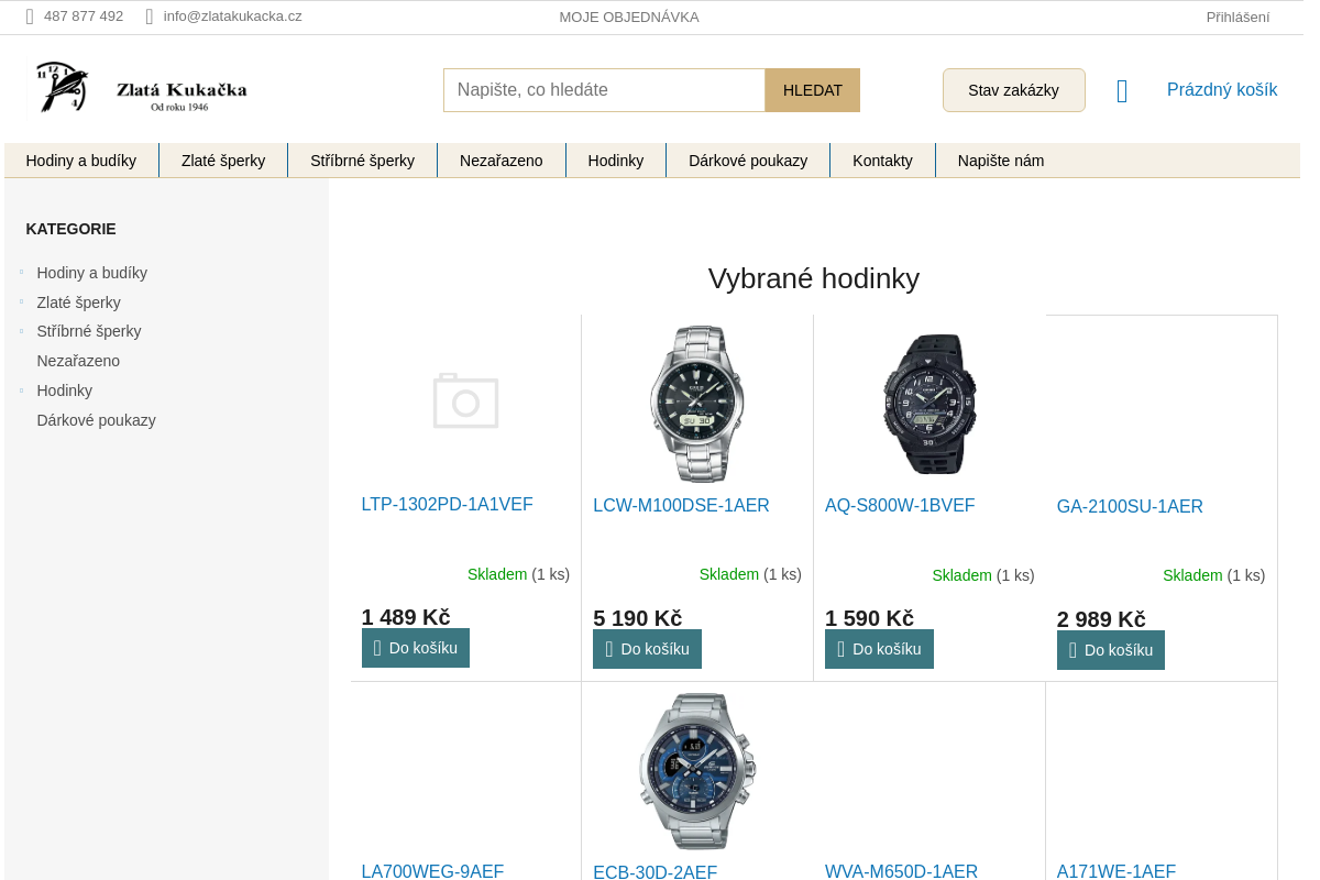 Zlatnictví a hodinářství u Kukačky s.r.o.