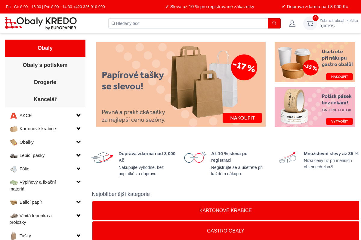 Obaly KREDO