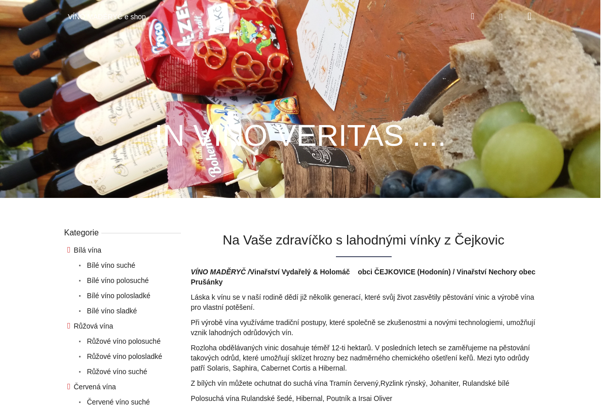 VÍNO MADĚRYČ
