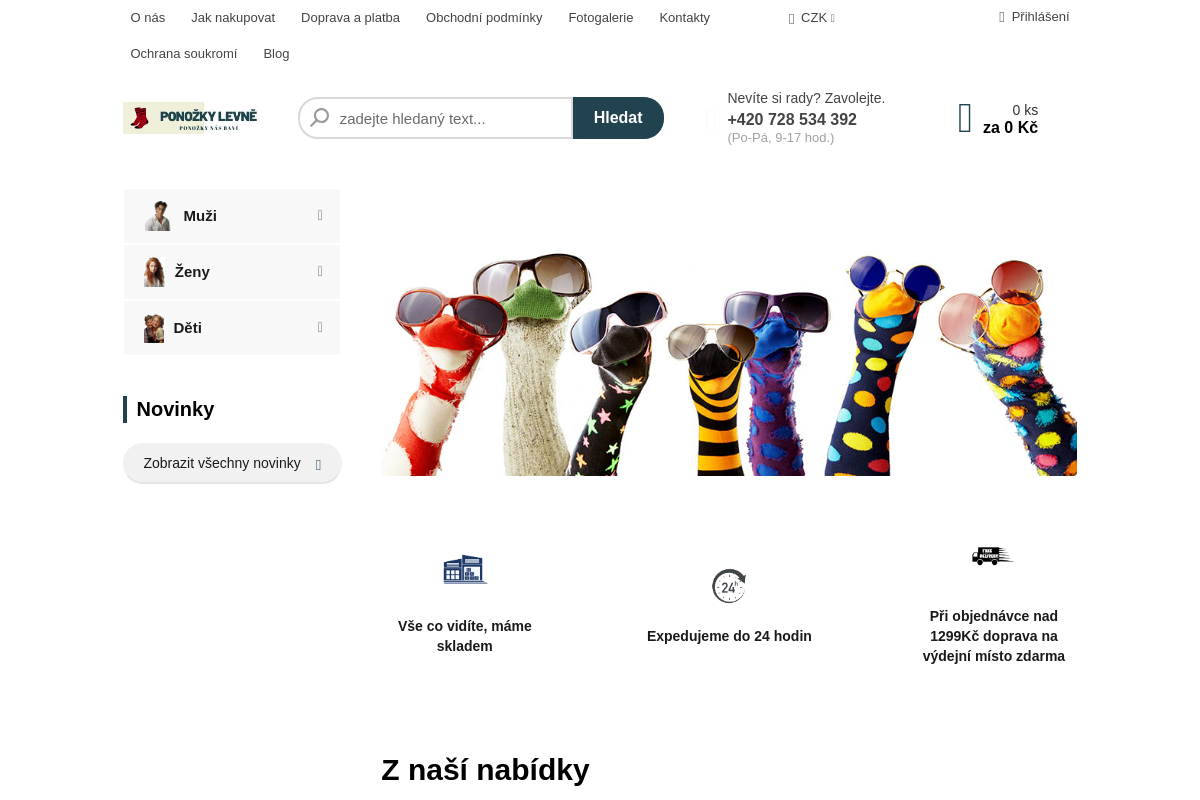 Ponožky levně
