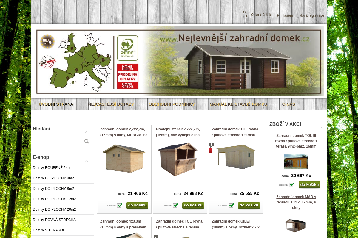 Nejlevnejsizahradnidomek.cz