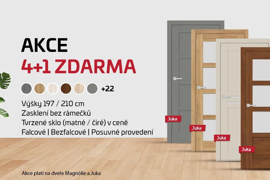 Akce 4+1 dveře ZDARMA