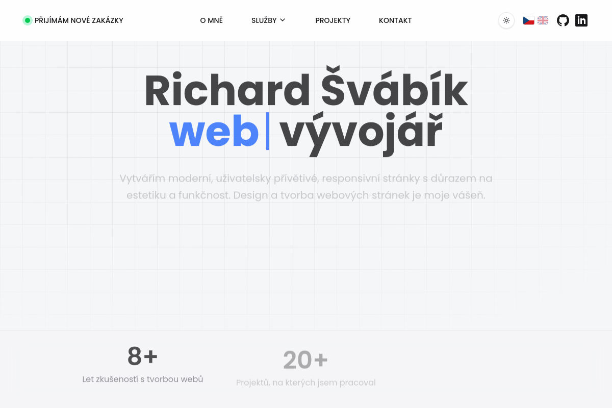 Richard Švábík - webový vývojář