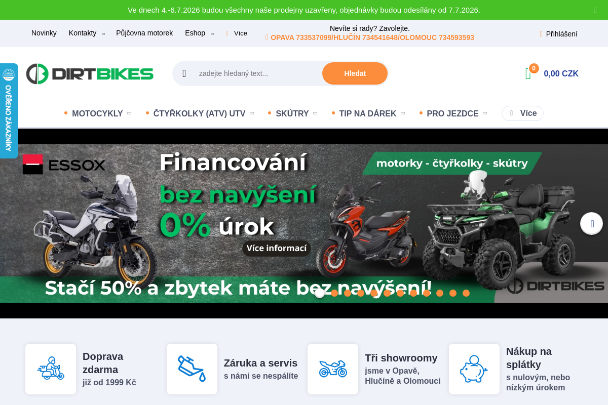 E-shop - Dirtbikes.cz