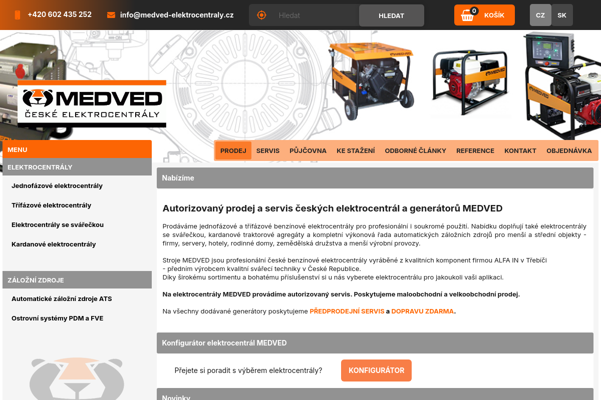 Medved-elektrocentraly.cz