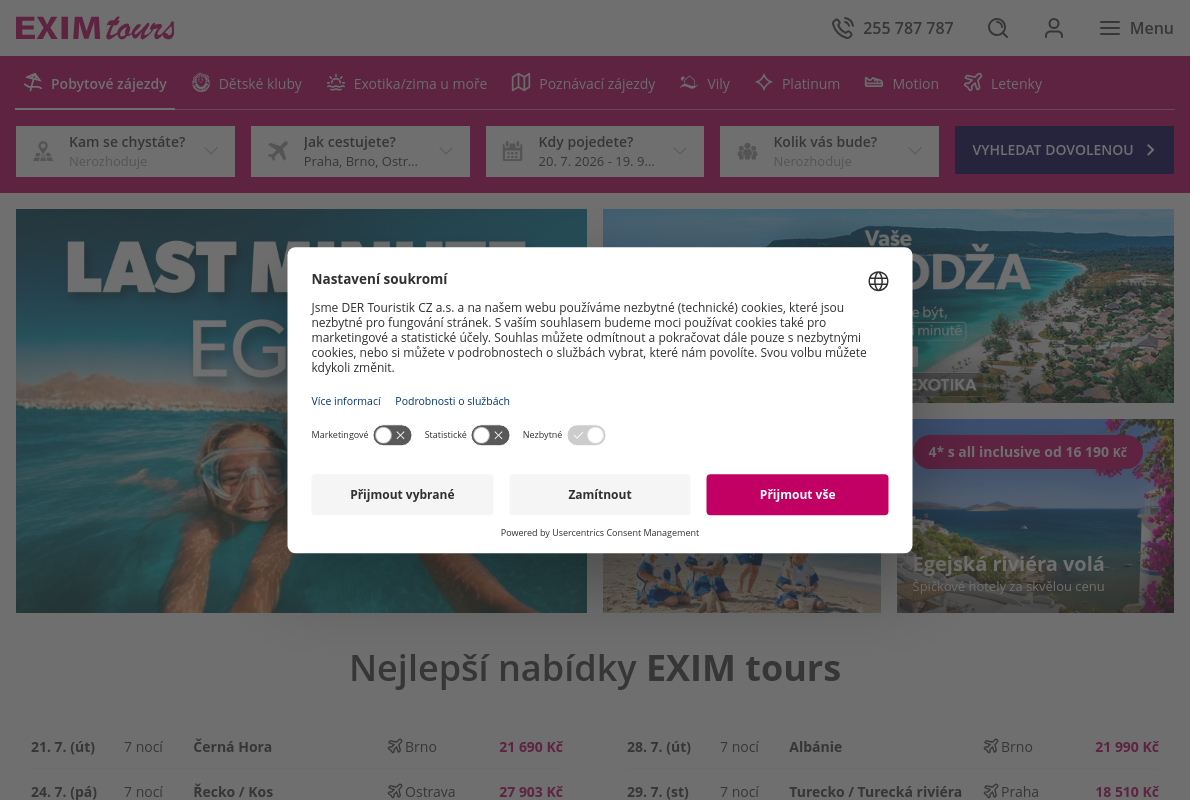 EXIM tours