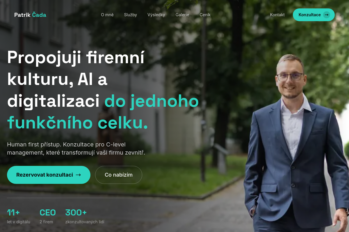 Patrik Čada - WordPress specialista a webový vývojář na volné noze