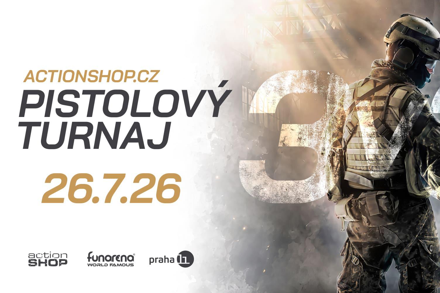 Airsoft Indoor Pistolový Turnaj 3v3