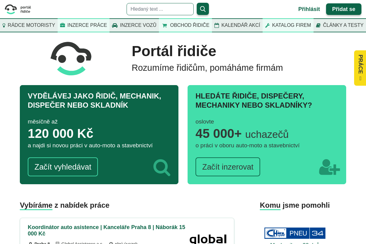 Portál řidiče