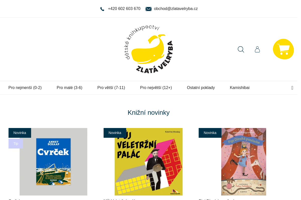 Dětské knihkupectví Zlatá velryba