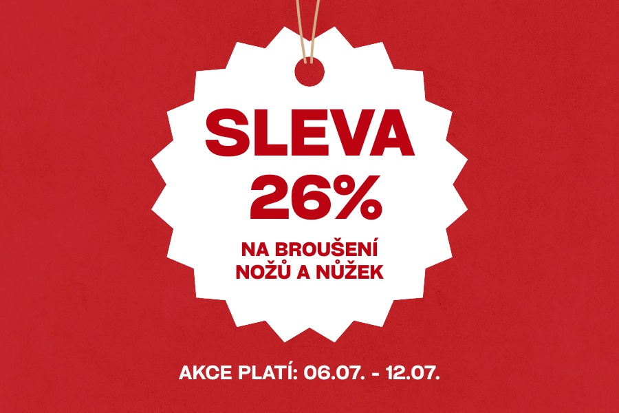 Sleva na broušení nožů a nůžek