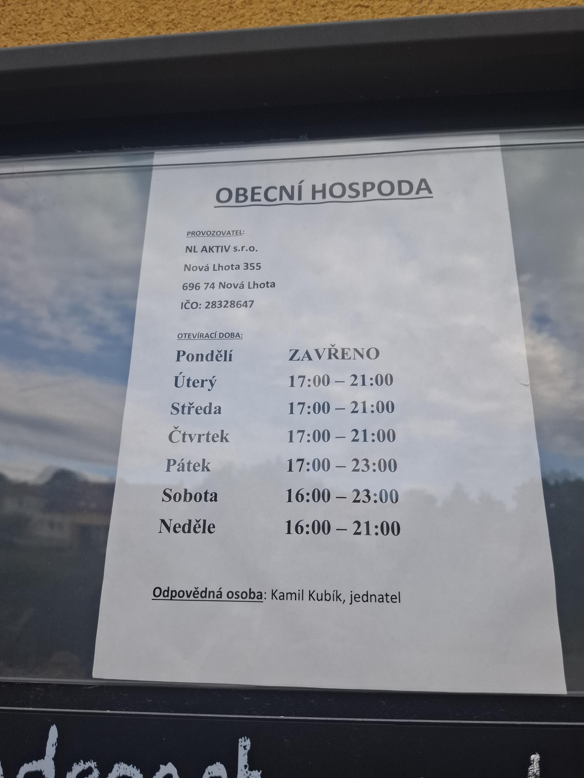 Obecní hospoda v Nové Lhotě foto 4