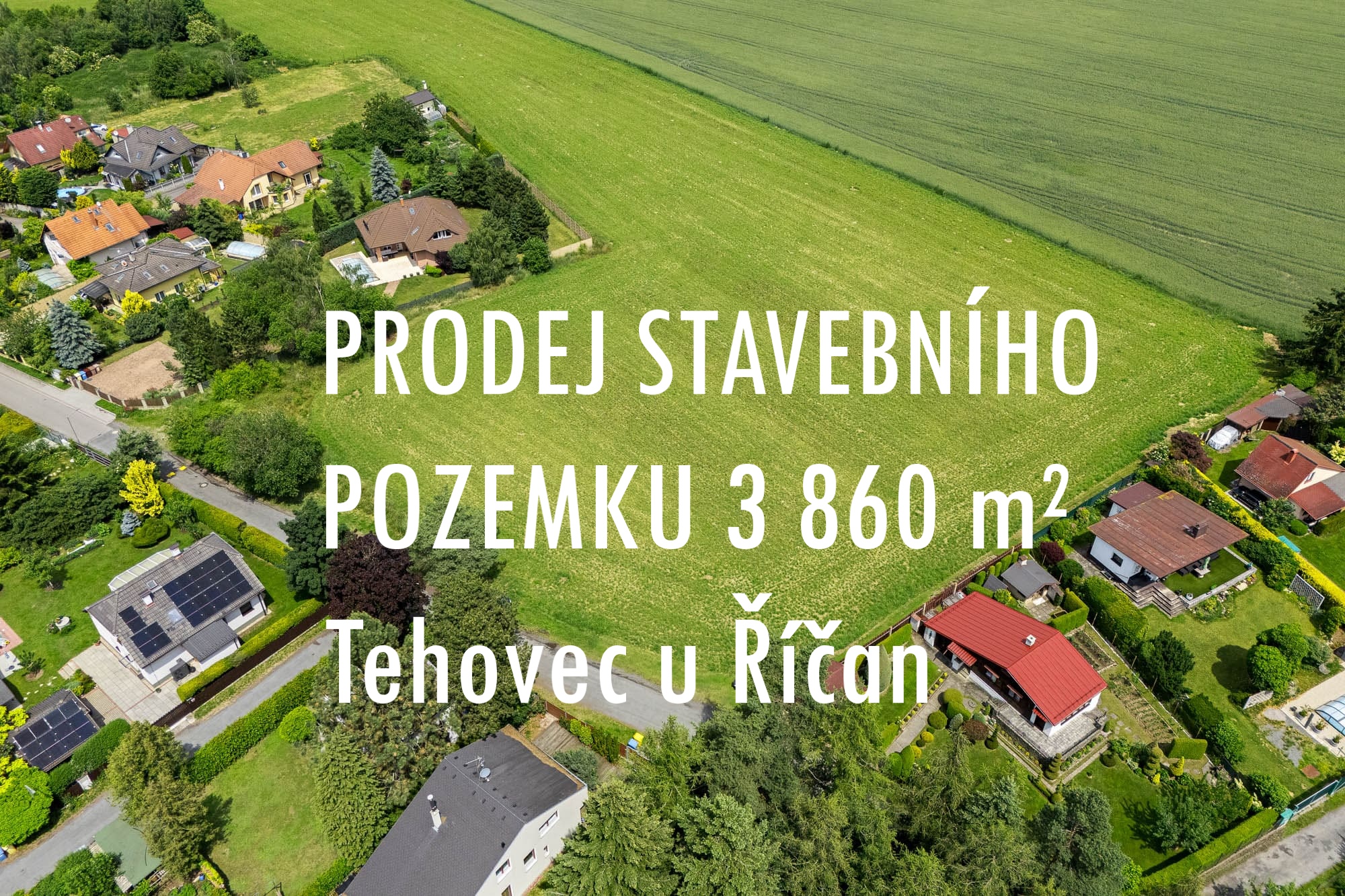 Stavební pozemek 3860 m² - Tehovec u Říčan