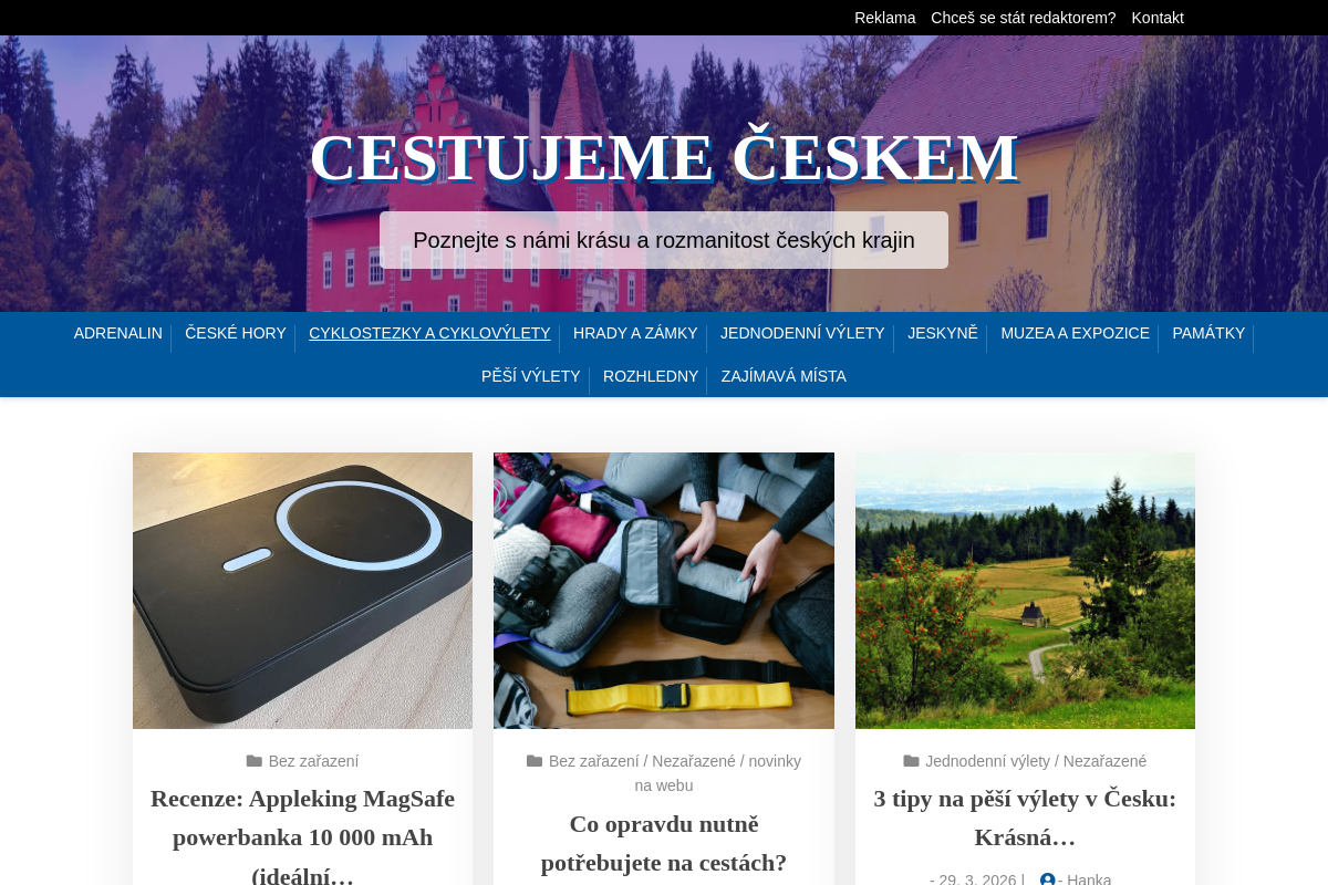Cestujeme českem