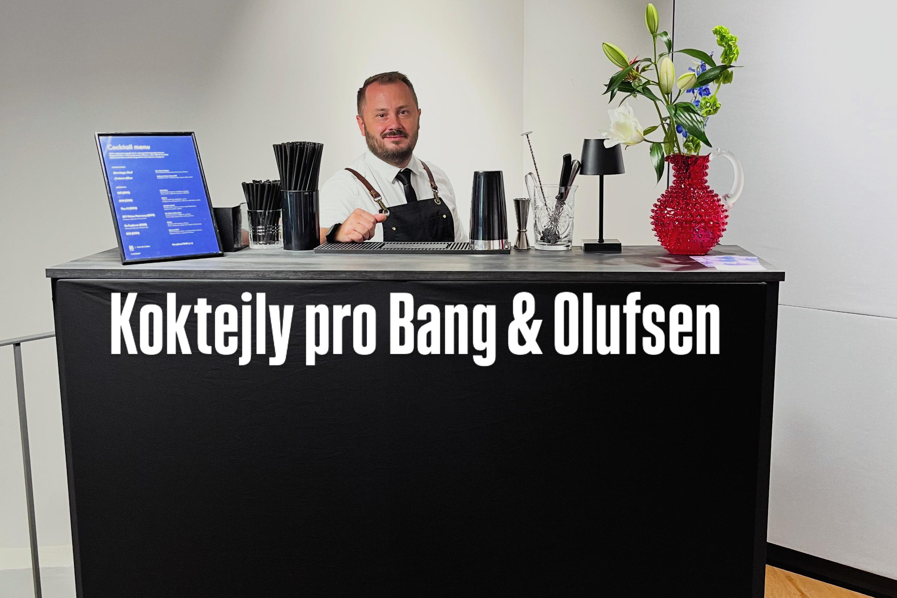 Barman na firemní akce.
