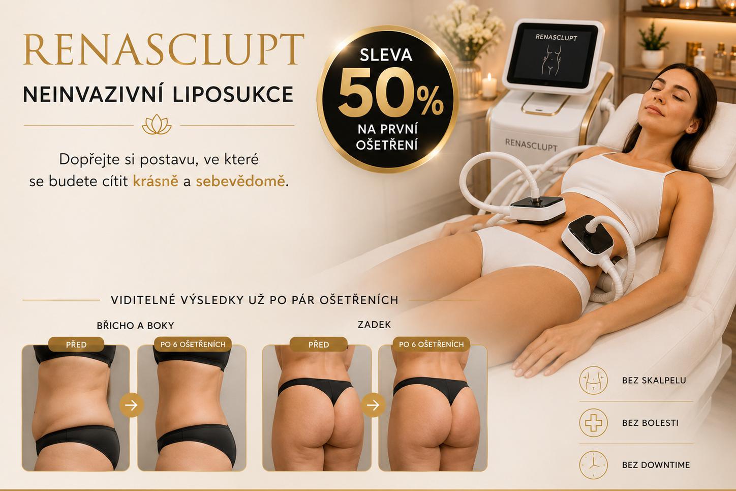 Renasculpt neinvazivní liposukce