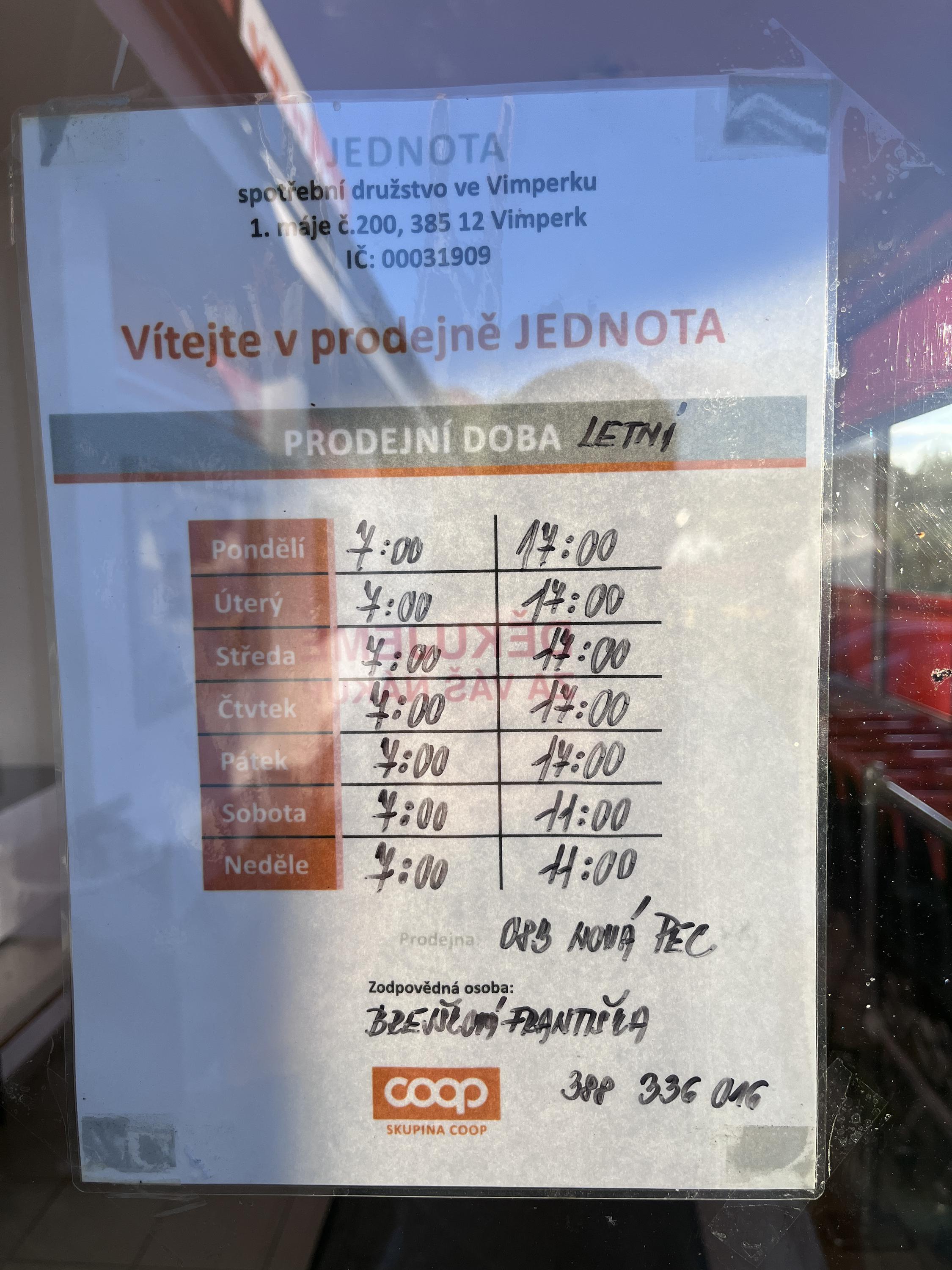 Jednota, spotřební družstvo ve Vimperku - COOP - TUTY foto 3