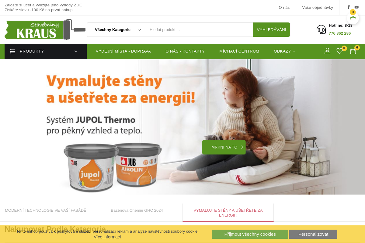 STAVEBNINY Kraus - výdejní místo