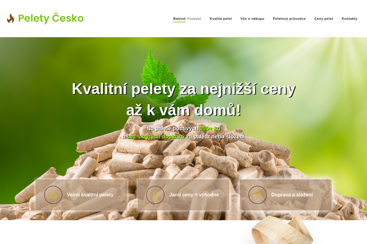 Pelety Česko