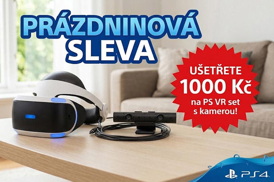 Playstation VR v2 (PS4) + kamera o 1000 Kč levněji