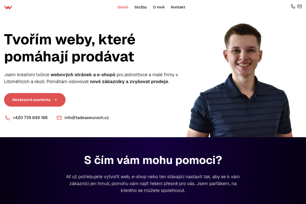 Tadeáš Wünsch – Tvorba webových stránek a e-shopů