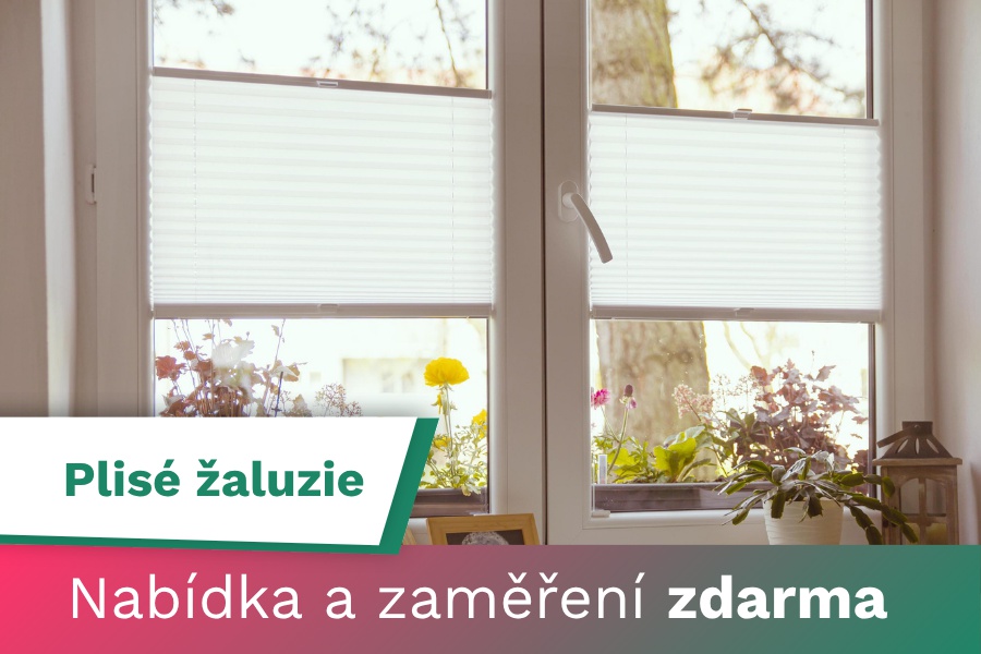 Plisé žaluzie - cenová nabídka a zaměření zdarma