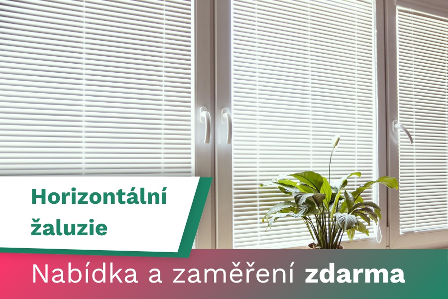 Horizontální žaluzie - nabídka a zaměření zdarma